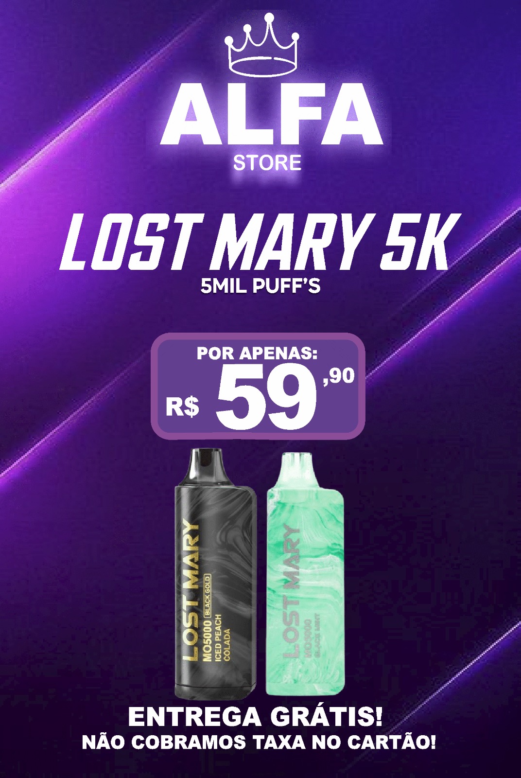 LOST MARY 5K NEW